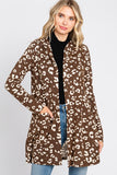 Leopard Print Hooded Cardigan