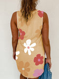 Floral Sleeveless Tank Dress