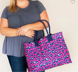 Pink Leopard Totebag